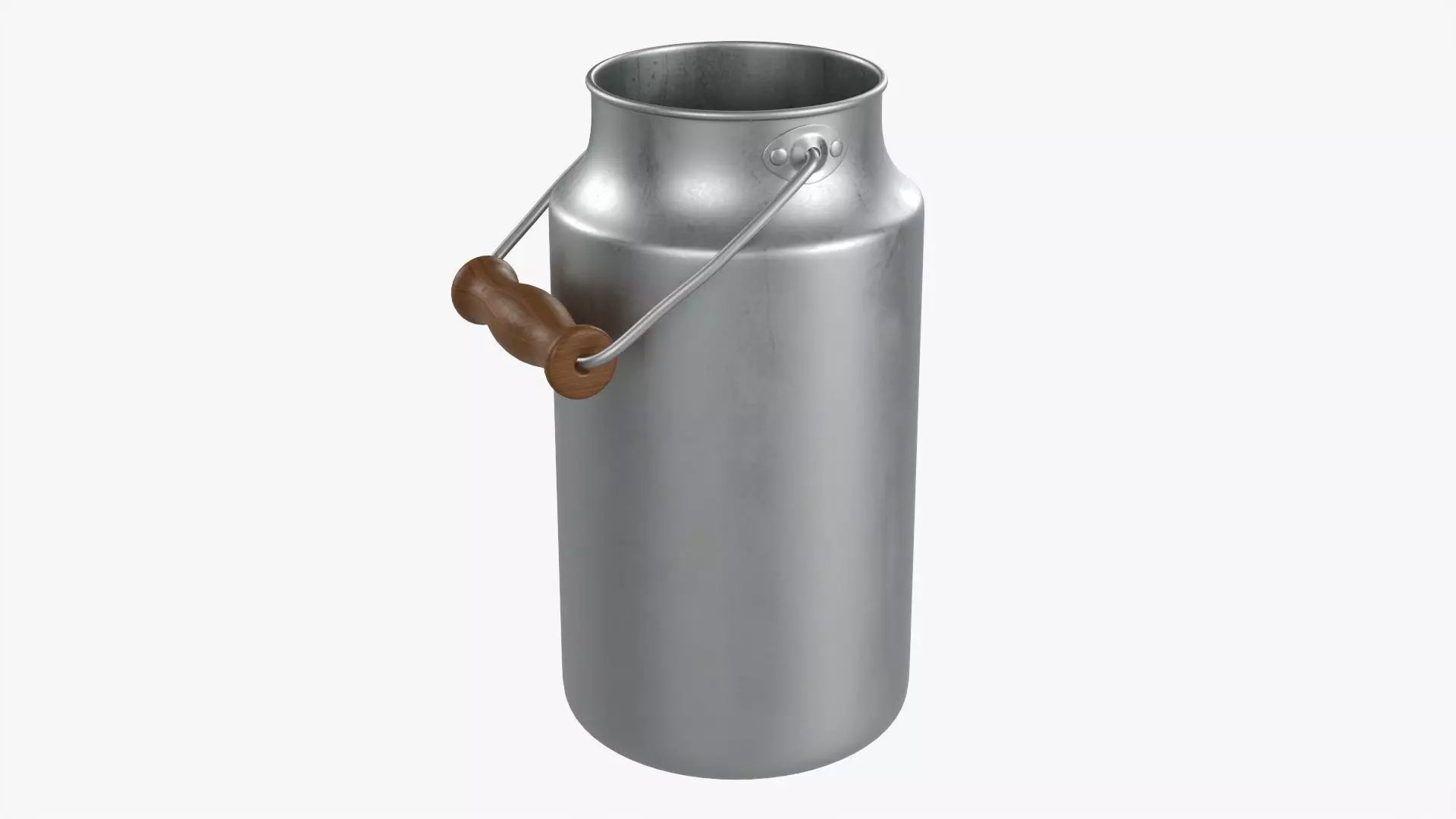 Milk can aluminum 01 3D model_0