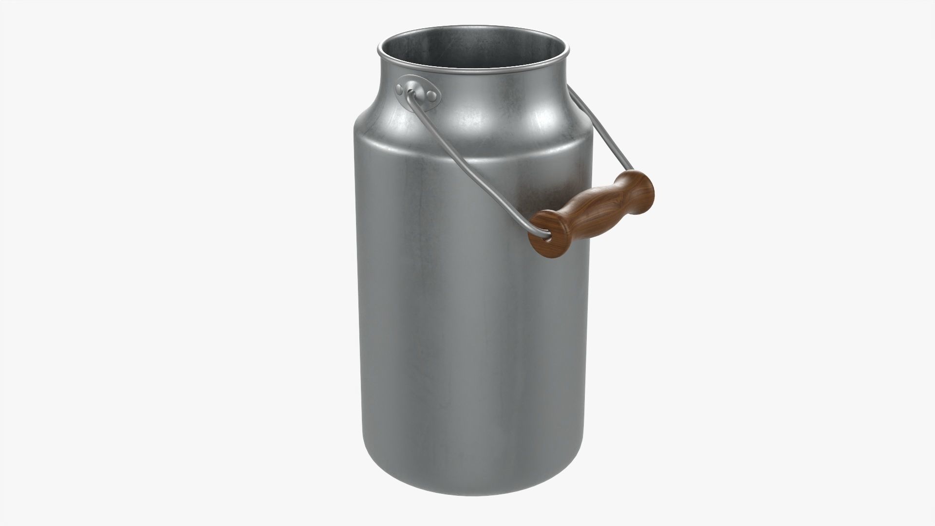Milk can aluminum 01 3D model_1