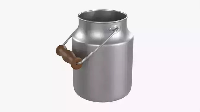 Milk can aluminum 02