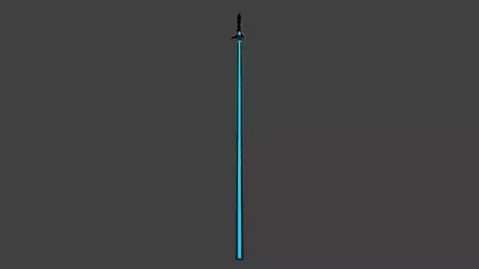 Lance-9 black and blue Low-poly 3D model