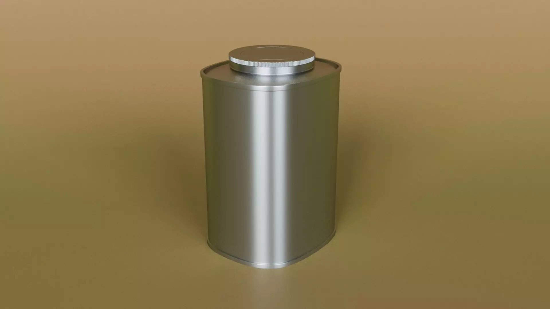 Steel can 3D model_0