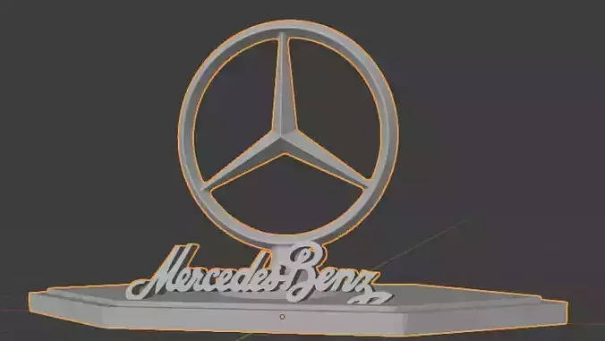 pedestal of Mercedes Benz