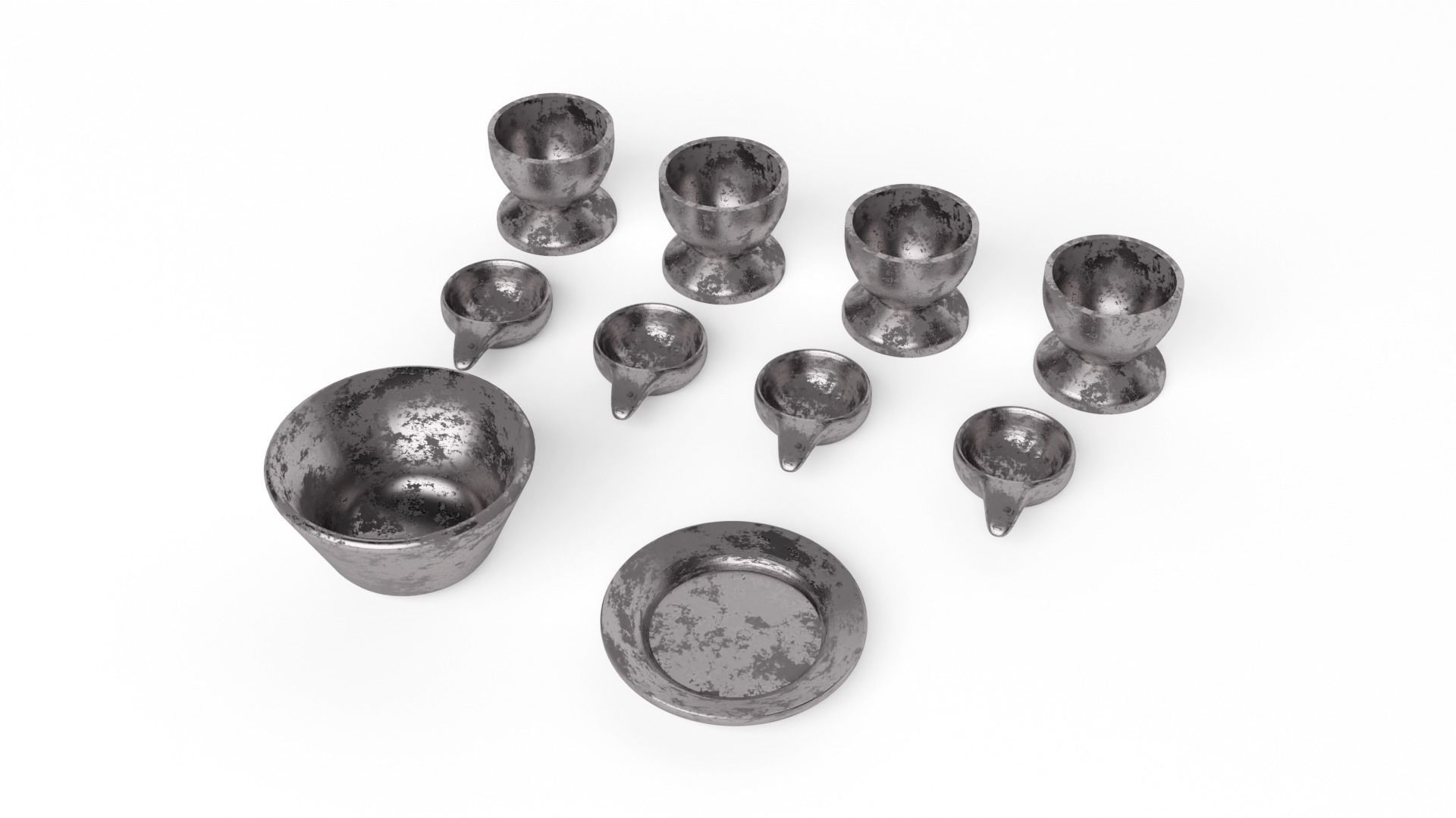 Jabbas Throne Room - Set 5a - Trophy room Attributes 1-6 scale 3D print model_8