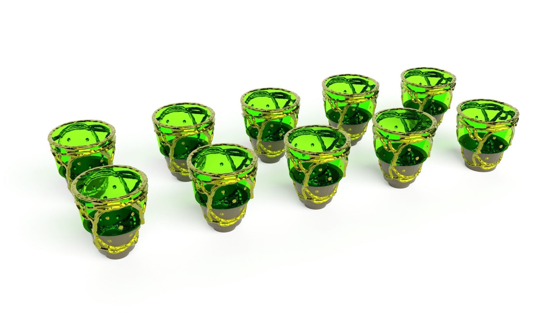 Jabbas Throne Room - Set 5a - Trophy room Attributes 1-6 scale 3D print model_14