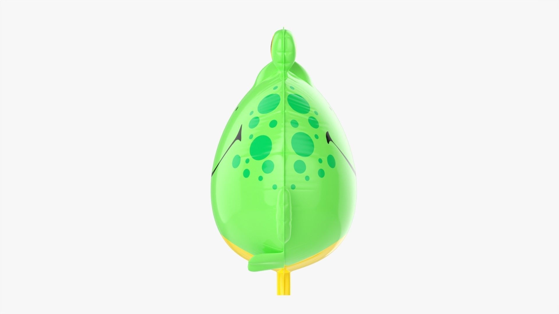 Frog decoration foil balloon 12 3D model_4