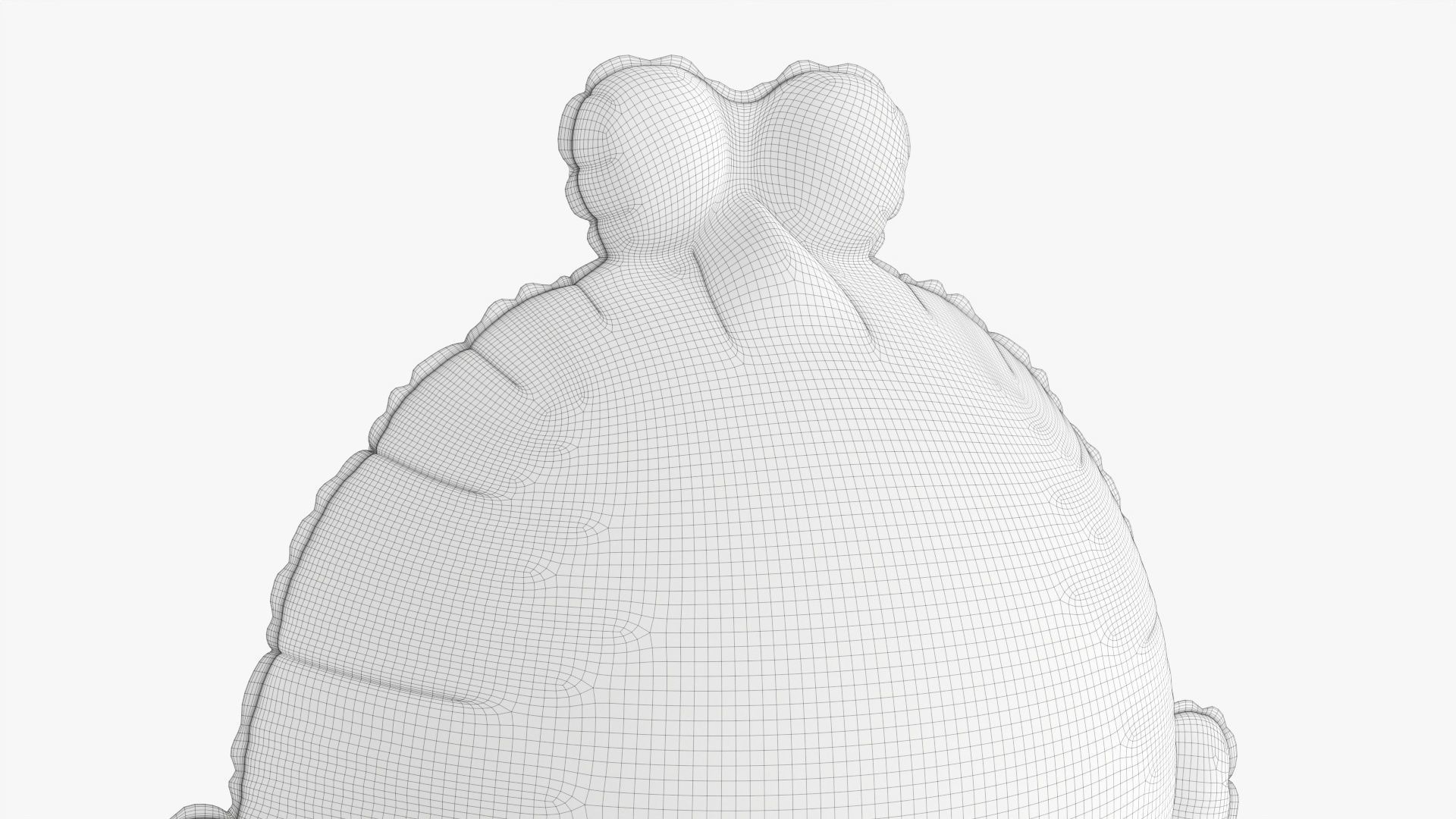 Frog decoration foil balloon 12 3D model_9