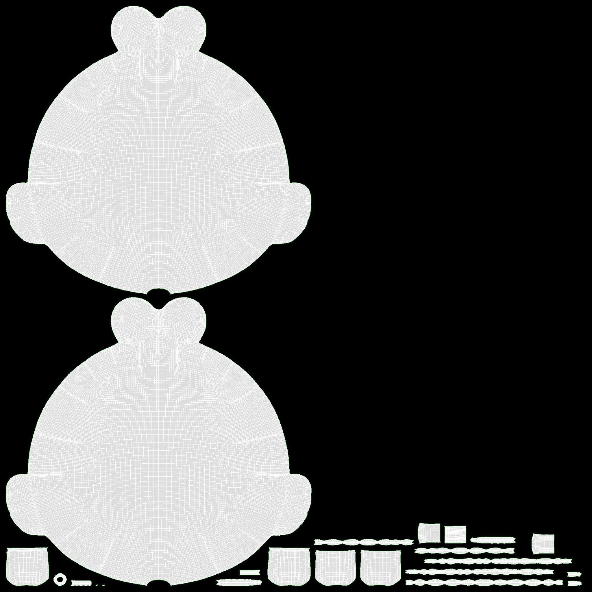 Frog decoration foil balloon 12 3D model_13