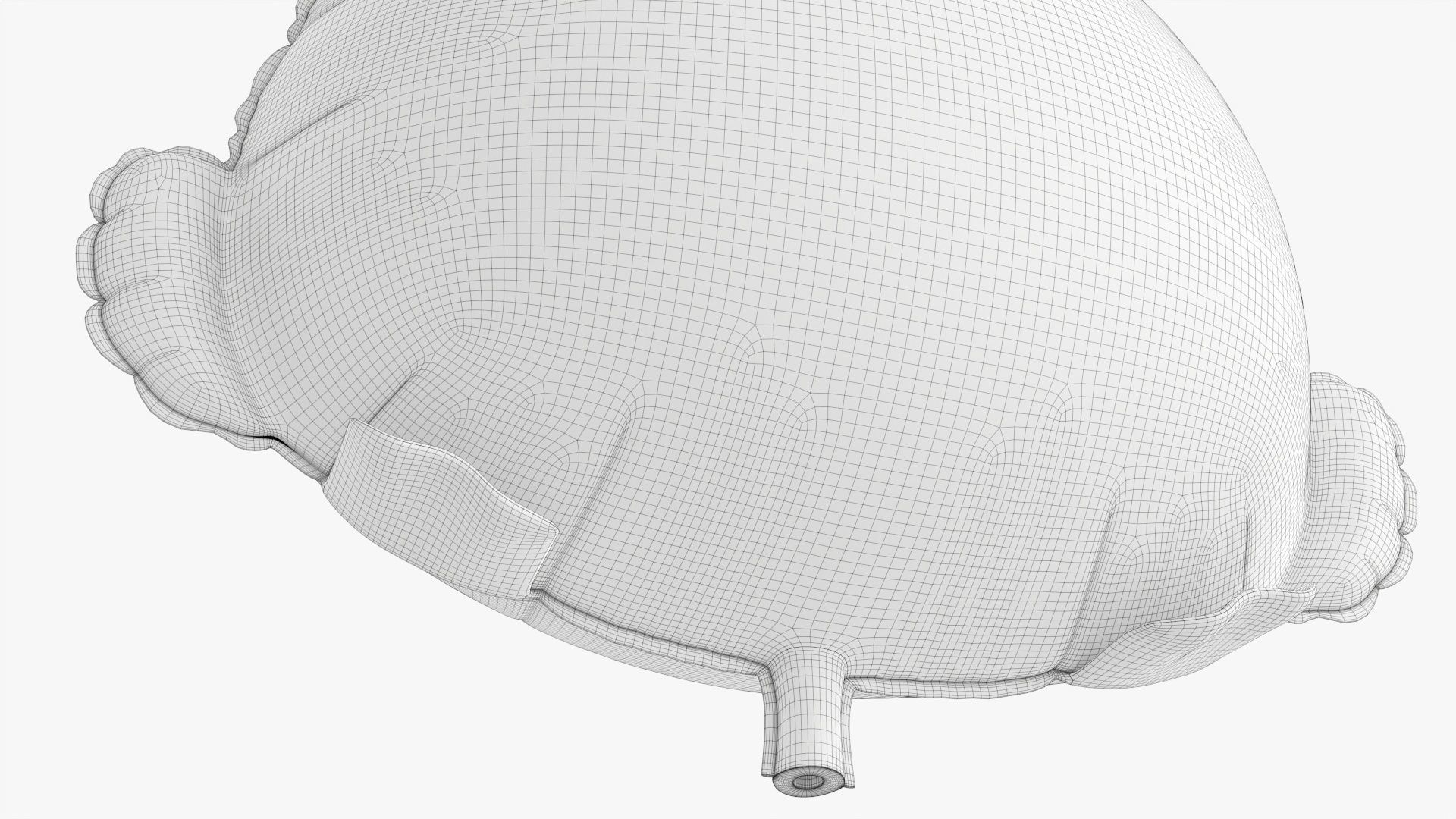 Frog decoration foil balloon 12 3D model_8