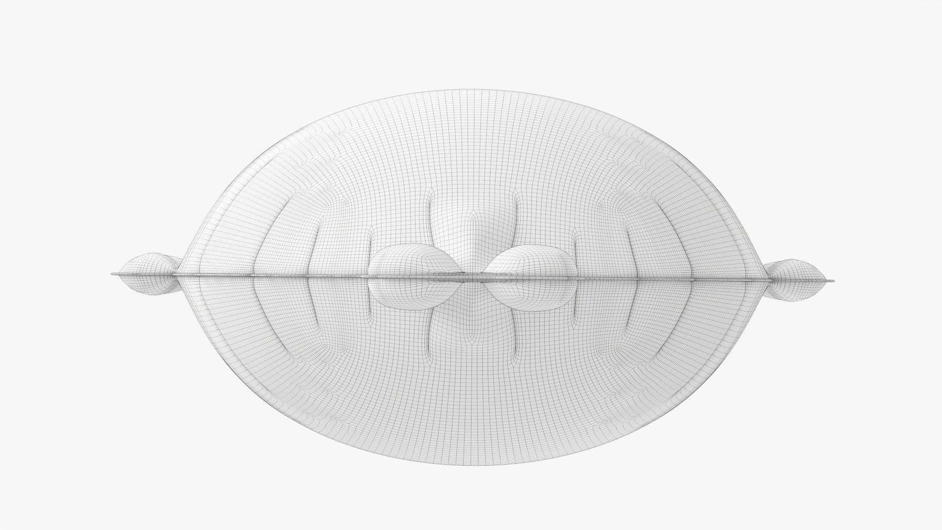 Frog decoration foil balloon 12 3D model_11