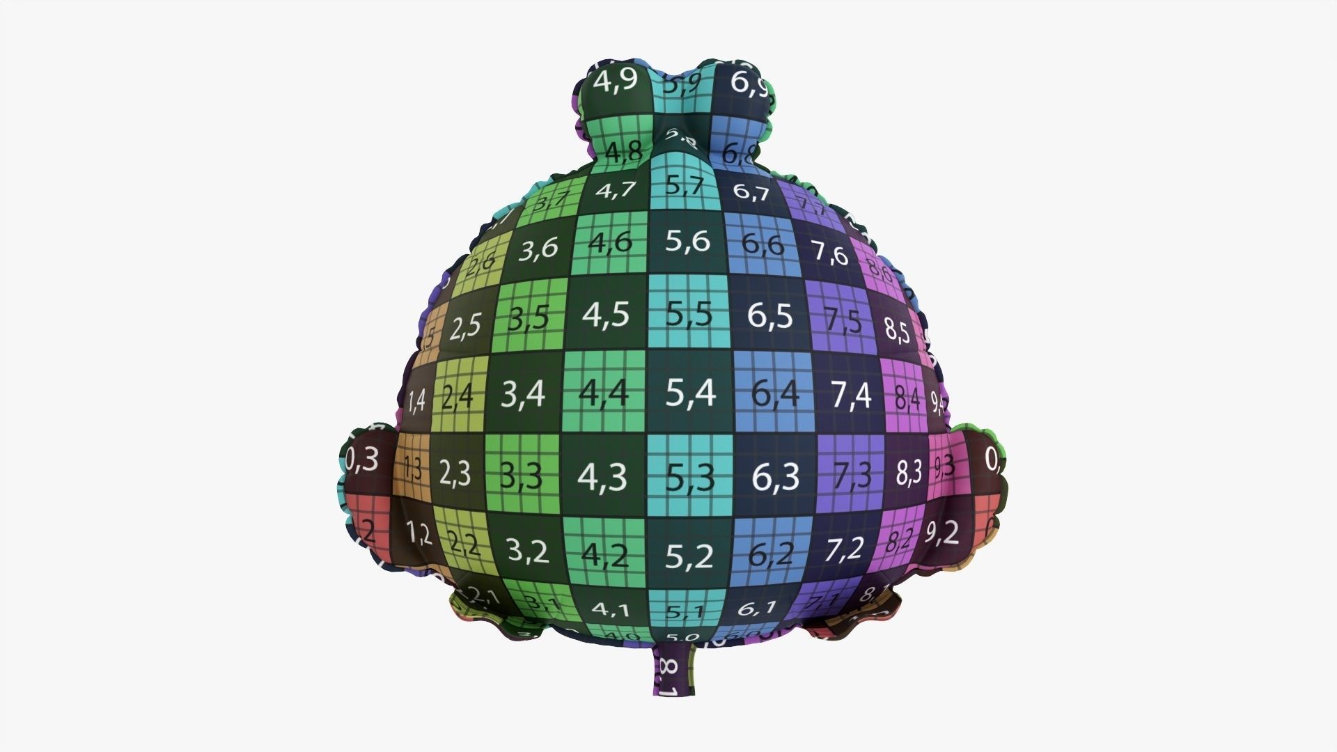 Frog decoration foil balloon 12 3D model_12