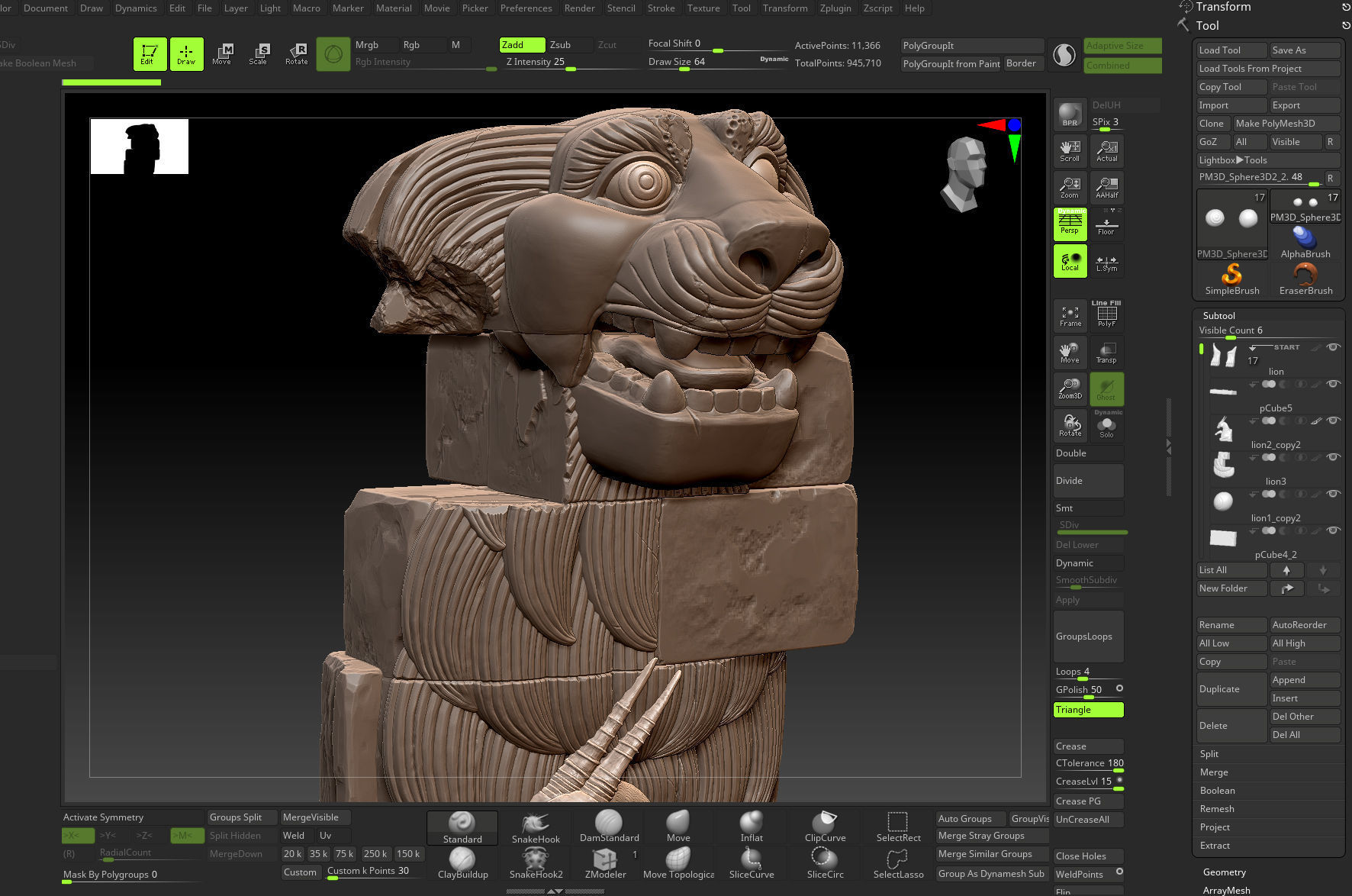 Lion of Al-Lat  sculpture 3D print model_7