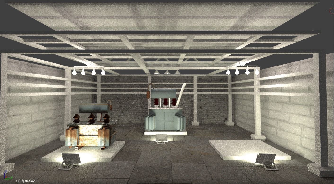 Electric 3d transformer  3D model_1