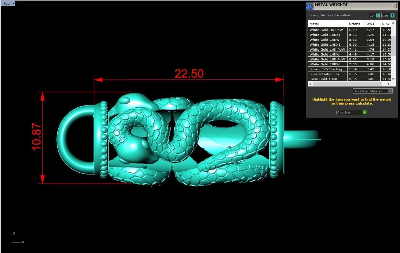 Snake necklace - Chain necklaces - Mens necklace - N233 3D print model_5