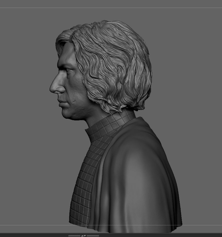 Kylo  Ren Adam Driver Bust 3D print model_10