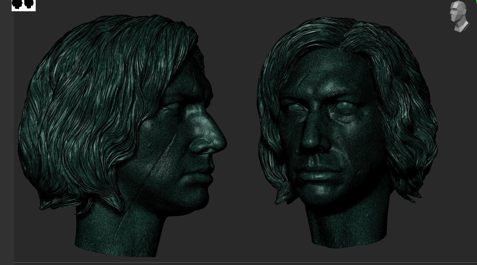 Kylo  Ren Adam Driver Bust 3D print model_21