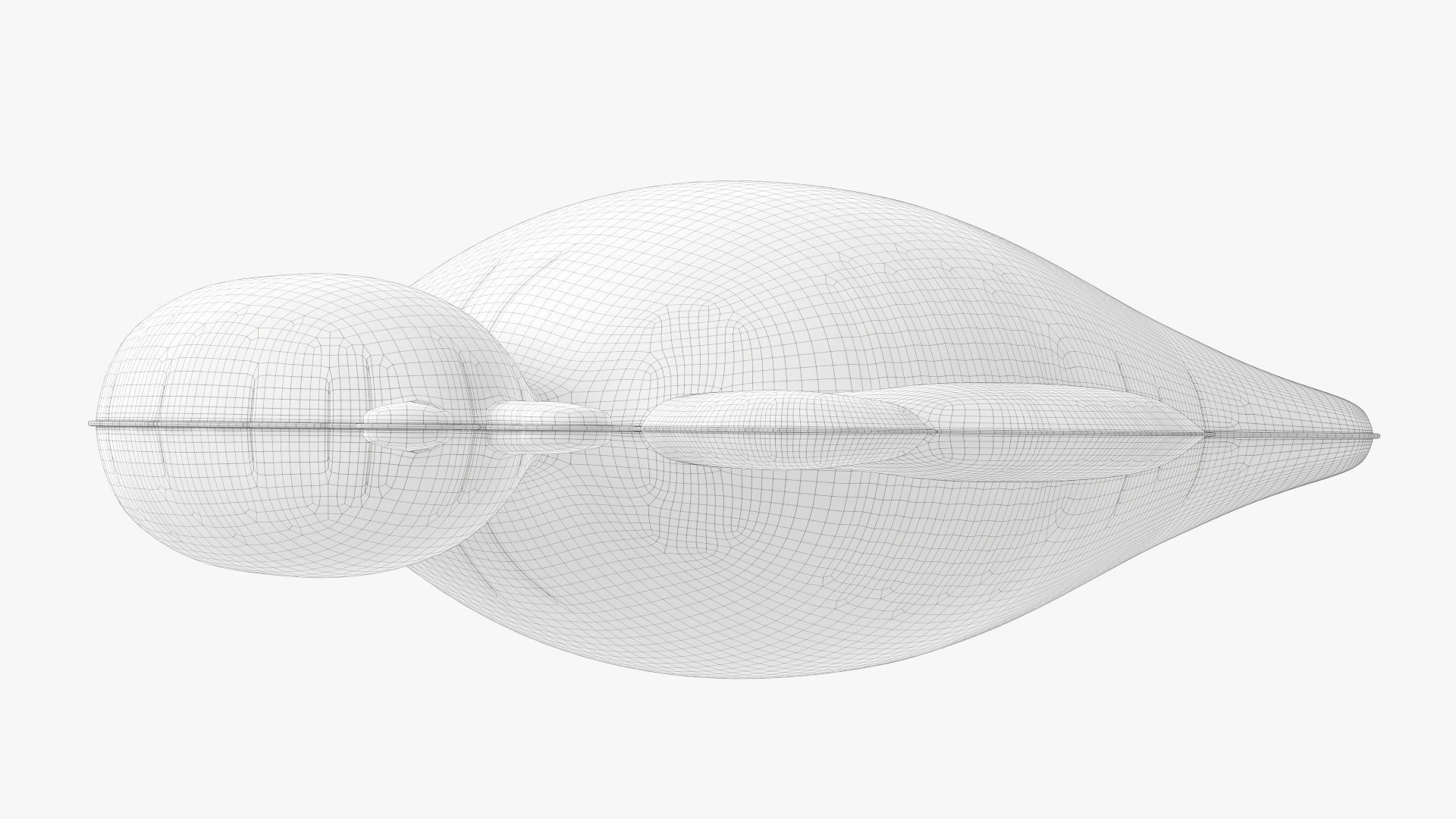 Bee decoration foil balloon 11 3D model_11