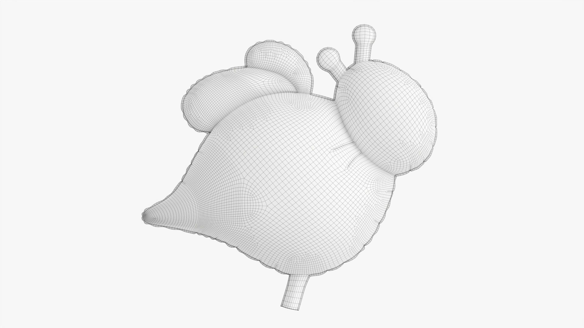 Bee decoration foil balloon 11 3D model_6