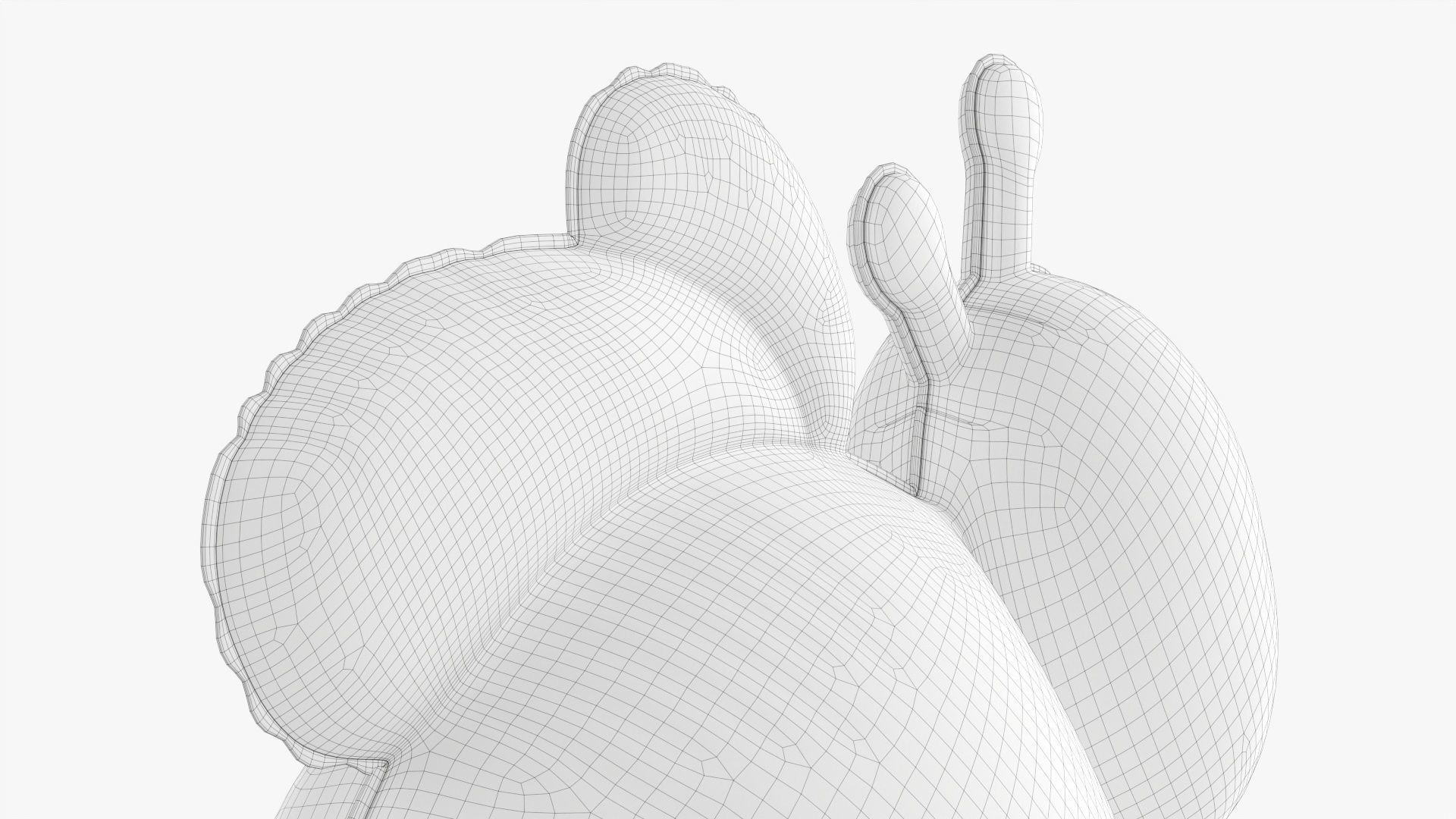 Bee decoration foil balloon 11 3D model_9