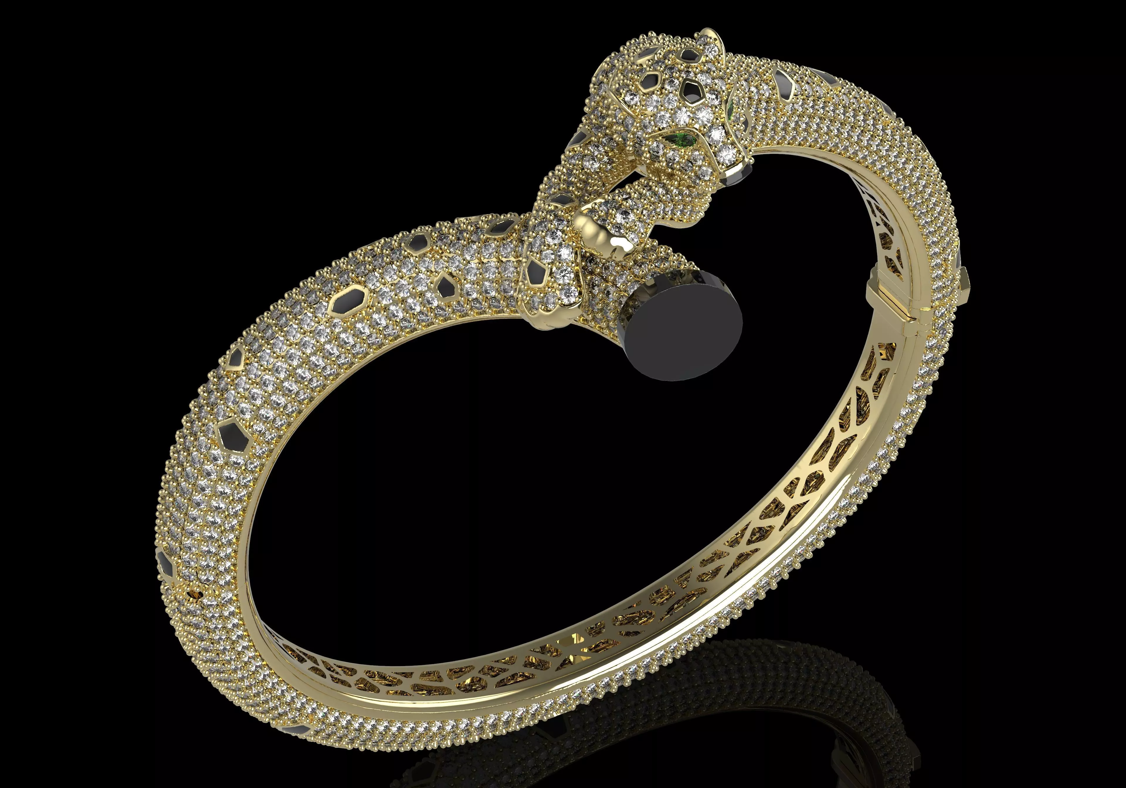 Bracelet 3d jewelry model 3D print model_0