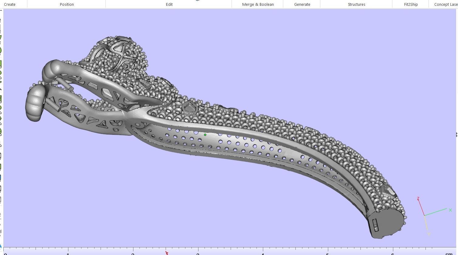 Bracelet 3d jewelry model 3D print model_5