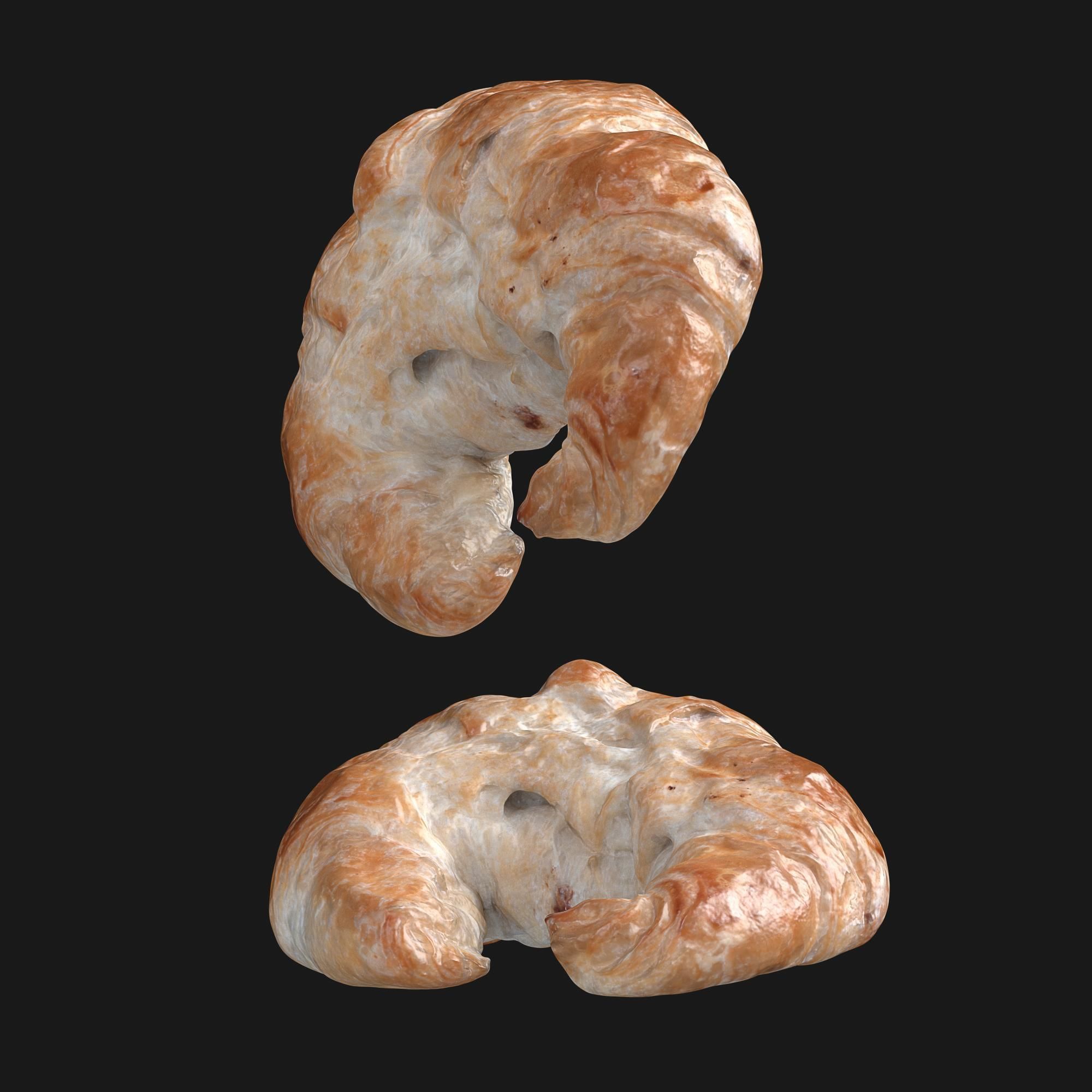 Croissant Photorealistic 3D model 3D model_5