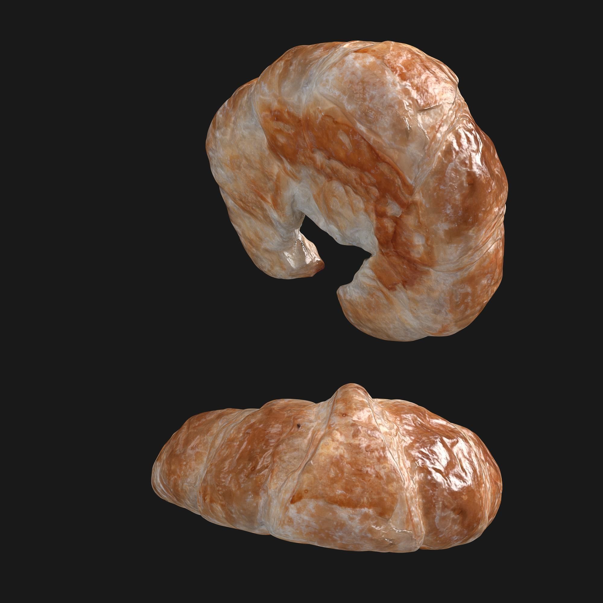 Croissant Photorealistic 3D model 3D model_2