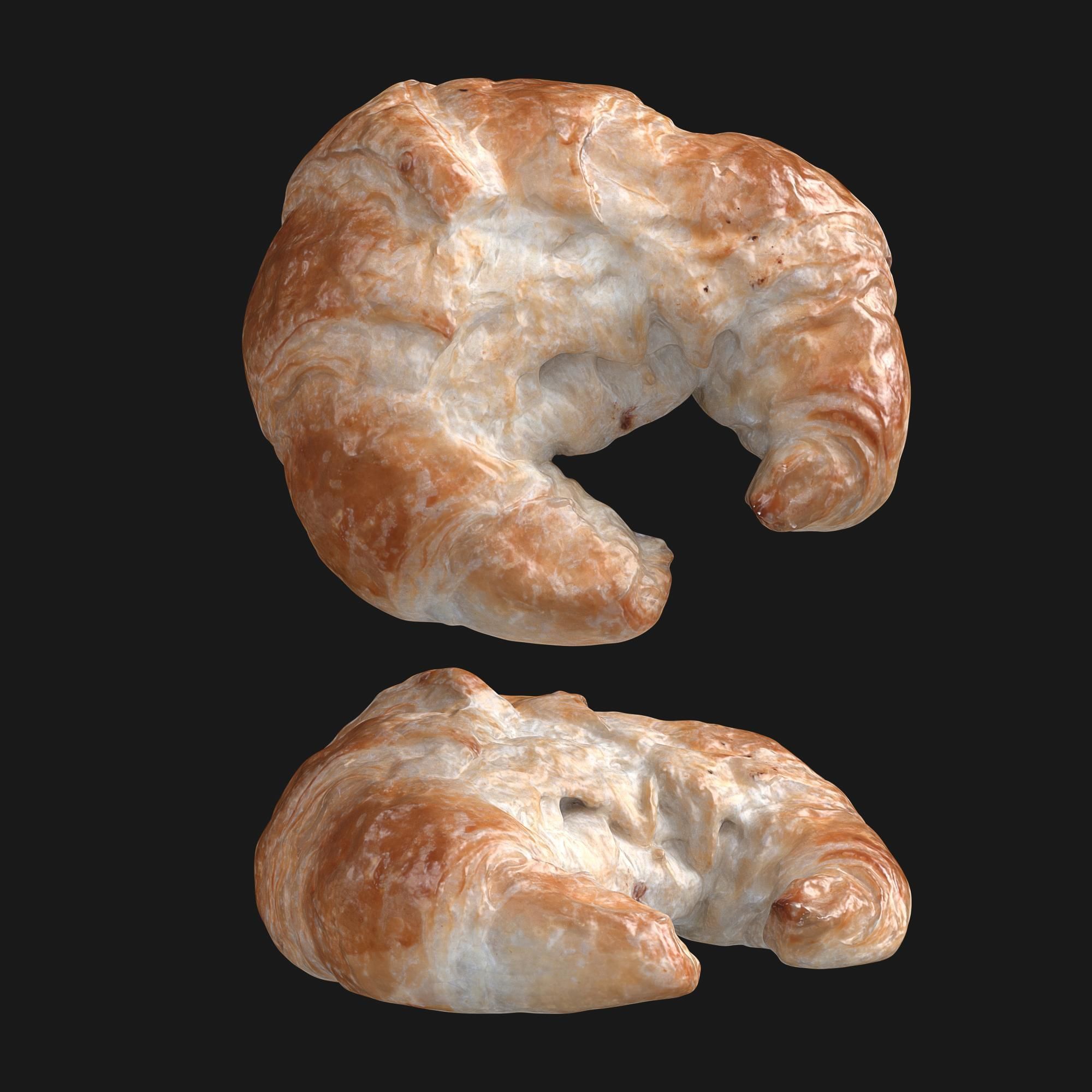 Croissant Photorealistic 3D model 3D model_8
