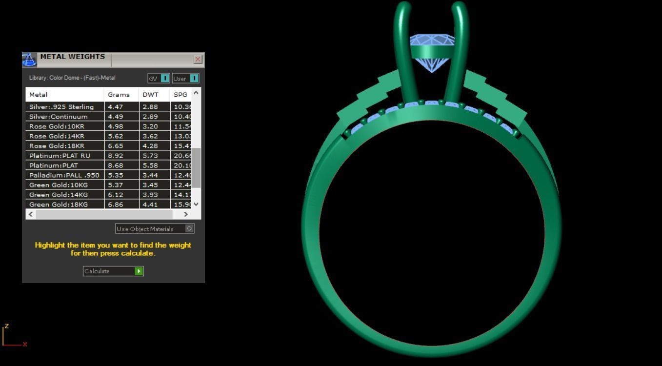 solitaire ring 3D print model_21