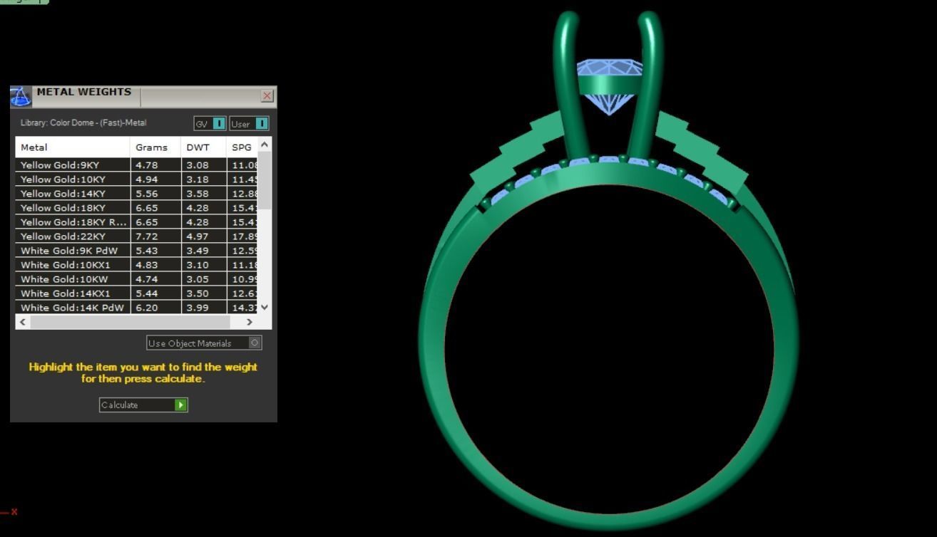 solitaire ring 3D print model_23