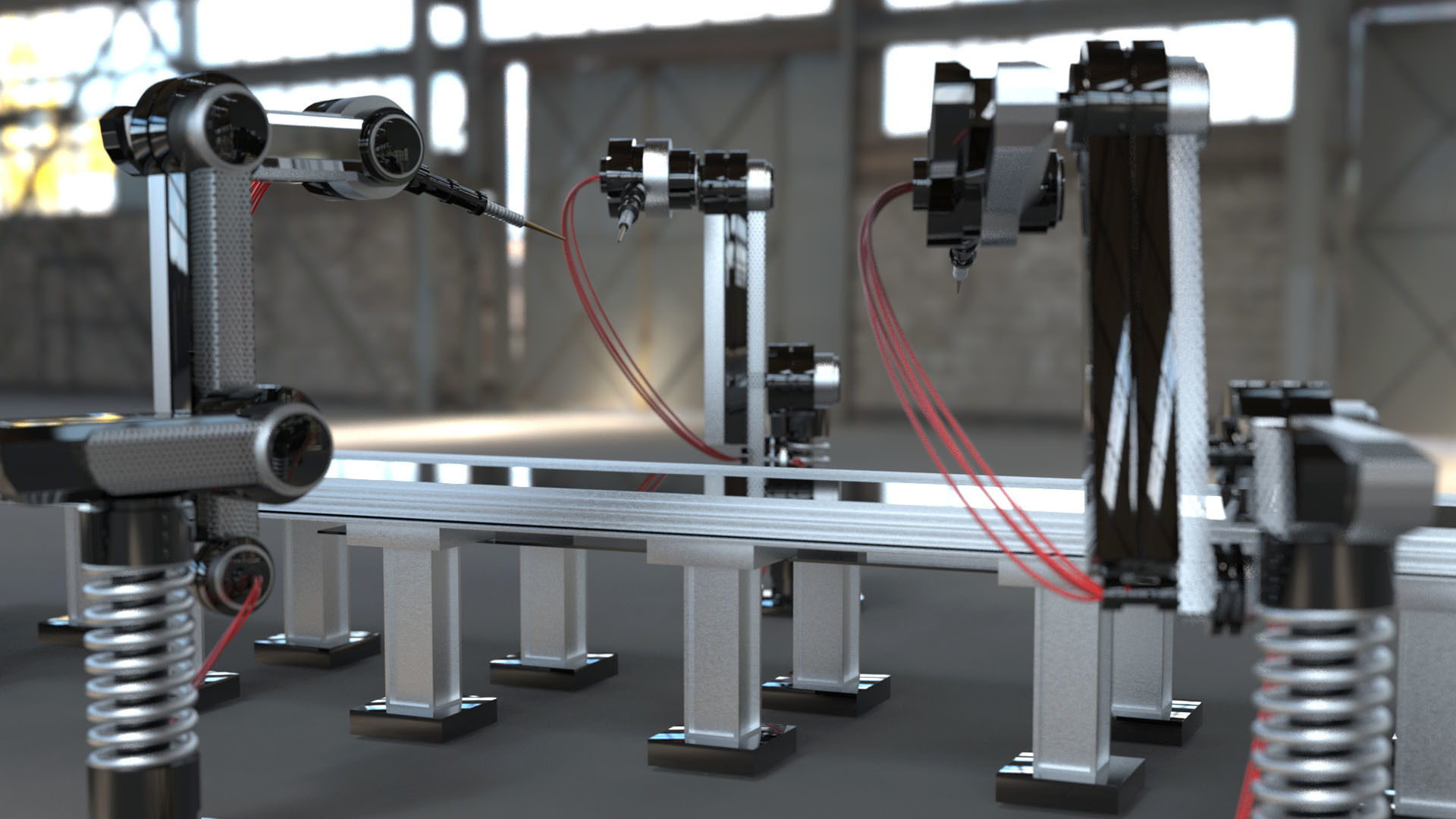 Mechanical arm Robotic Arm Controlled 3D Models  3D model_6