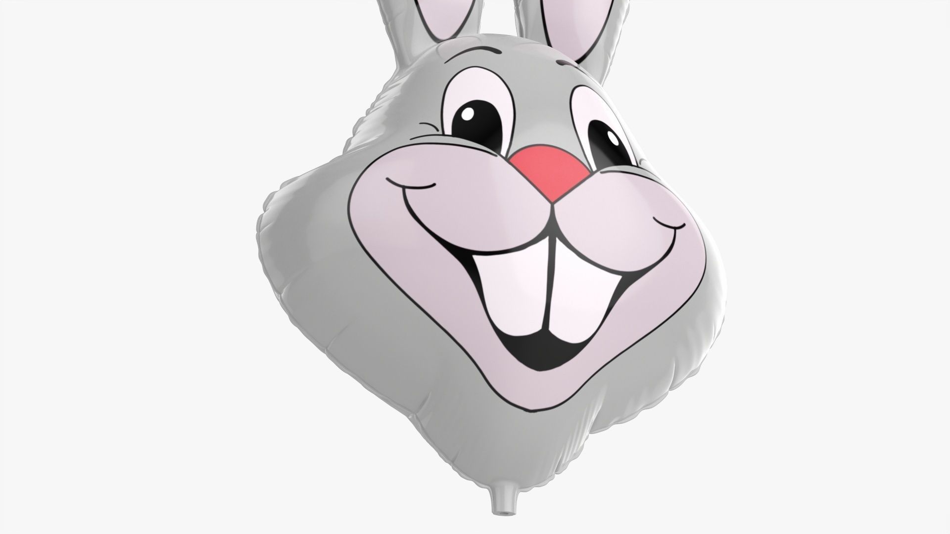 Rabbit decoration foil balloon 14 3D model_2