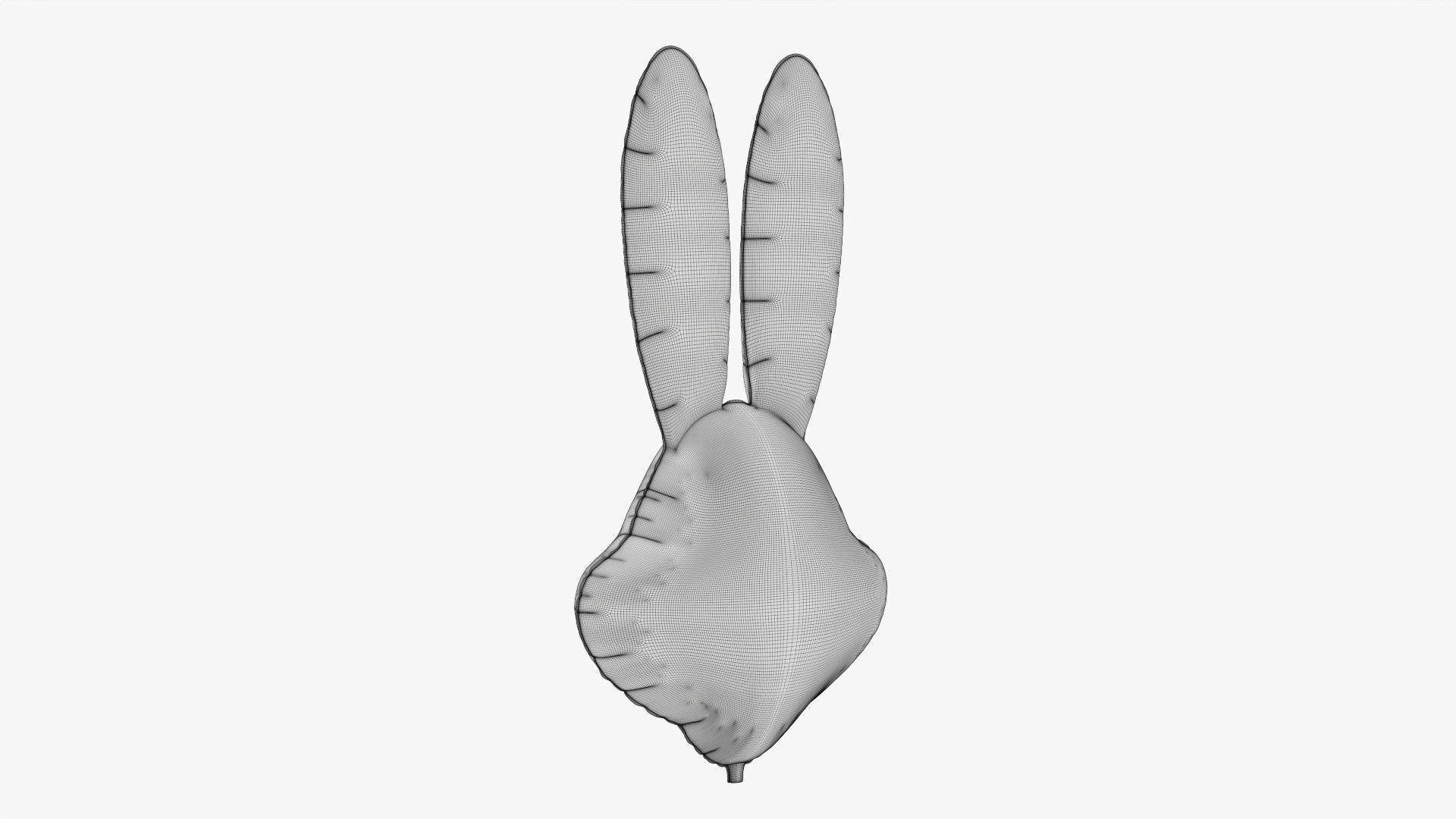 Rabbit decoration foil balloon 14 3D model_7