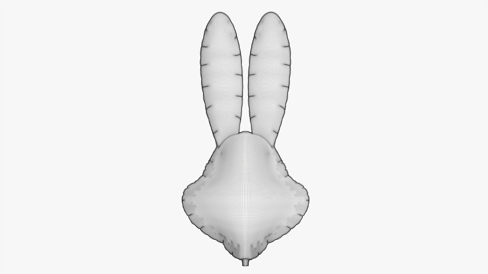 Rabbit decoration foil balloon 14 3D model_6