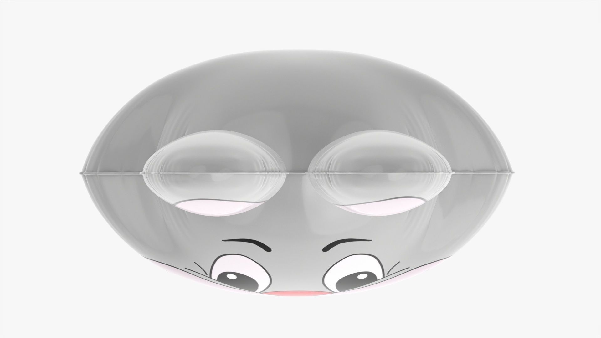 Rabbit decoration foil balloon 14 3D model_5