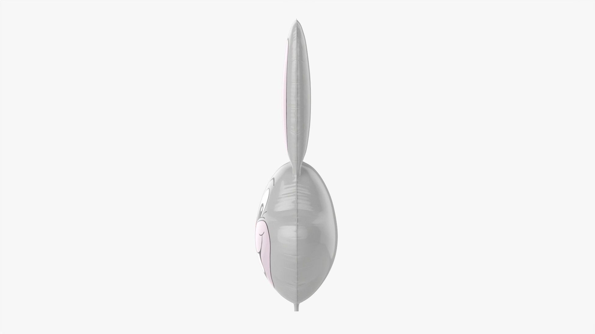 Rabbit decoration foil balloon 14 3D model_4
