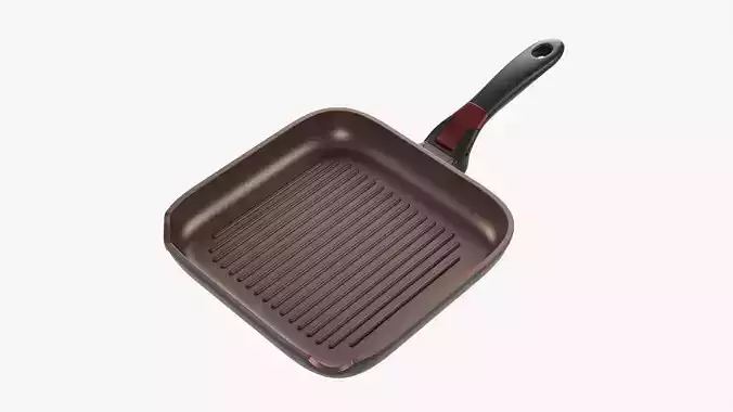 Frying pan 26cm without lid  3D model