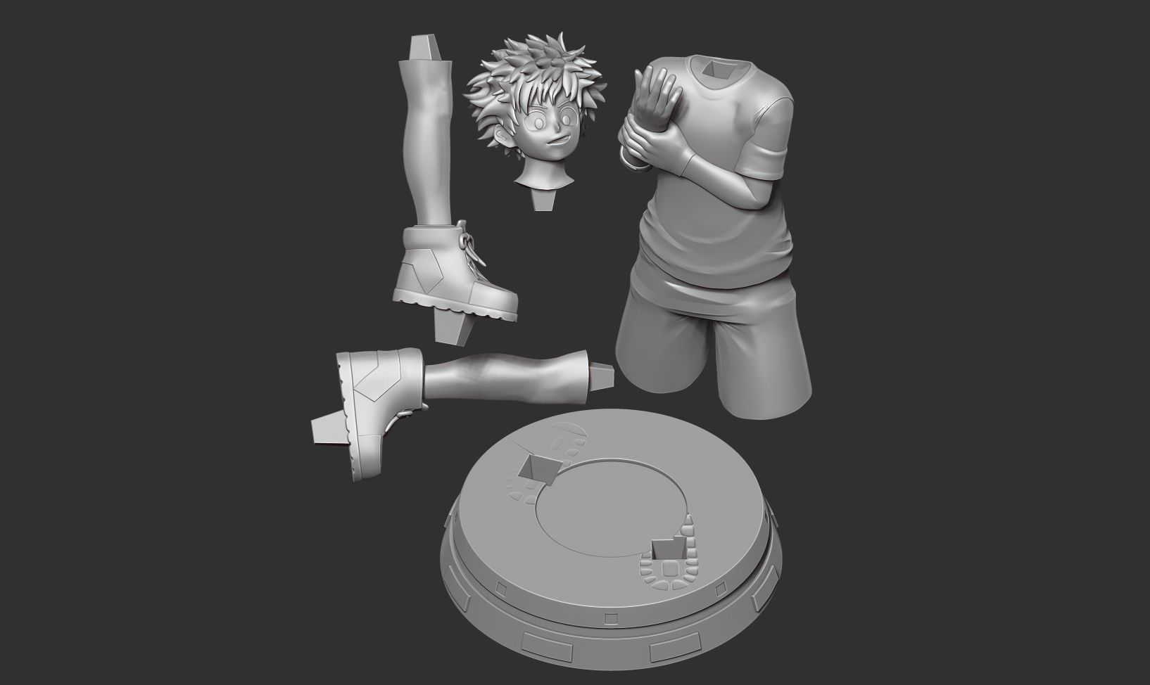 Izuku Midoriya 3D print model_2