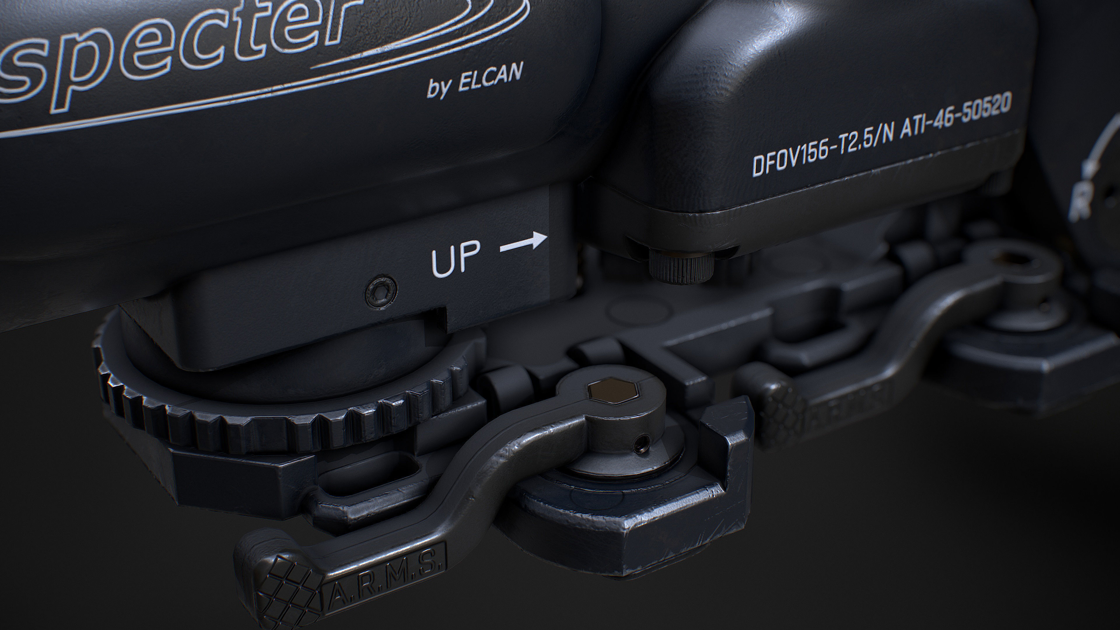 ELCAN SPECTERDR  6x Low-poly 3D model_20