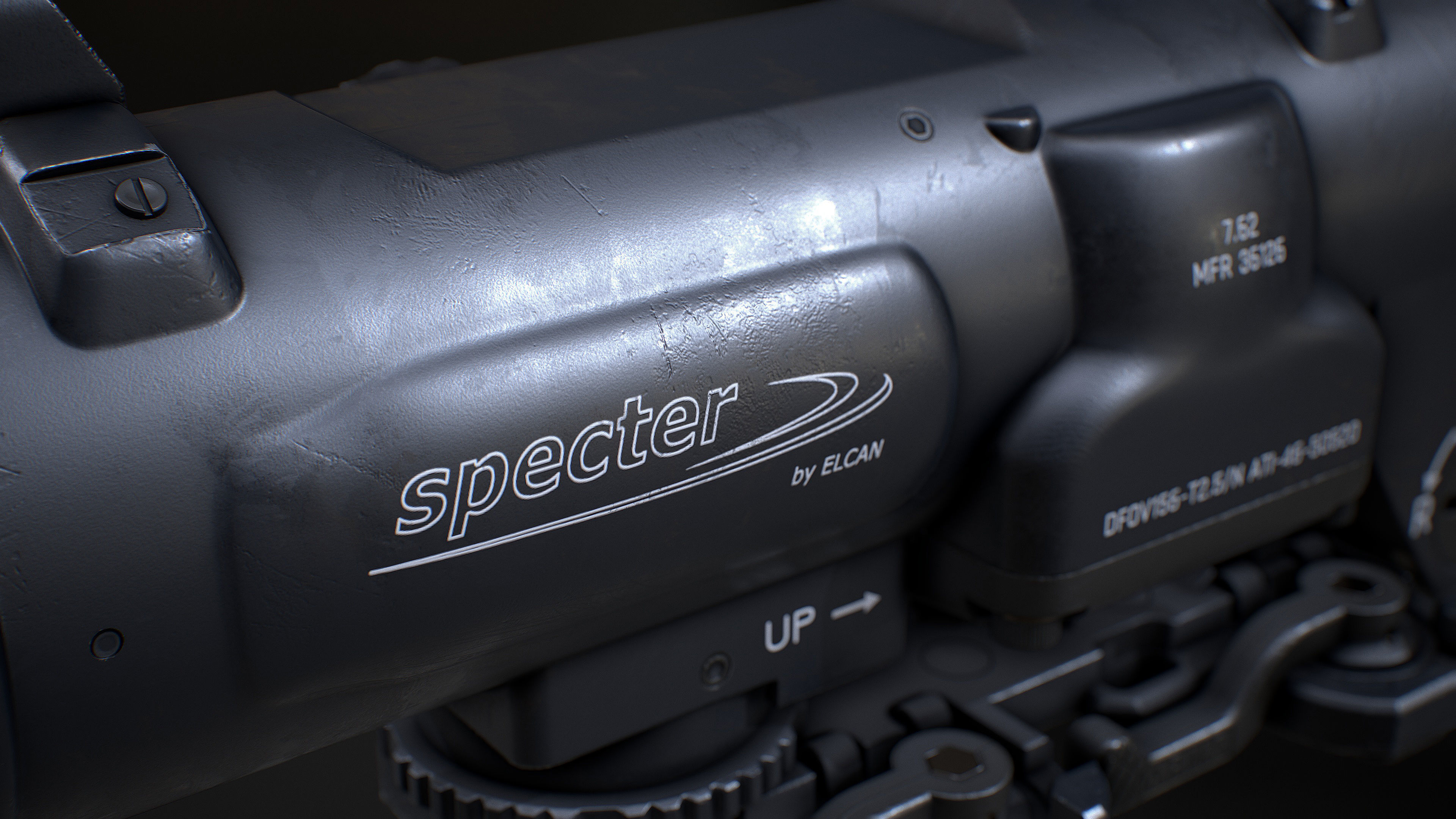 ELCAN SPECTERDR  6x Low-poly 3D model_19