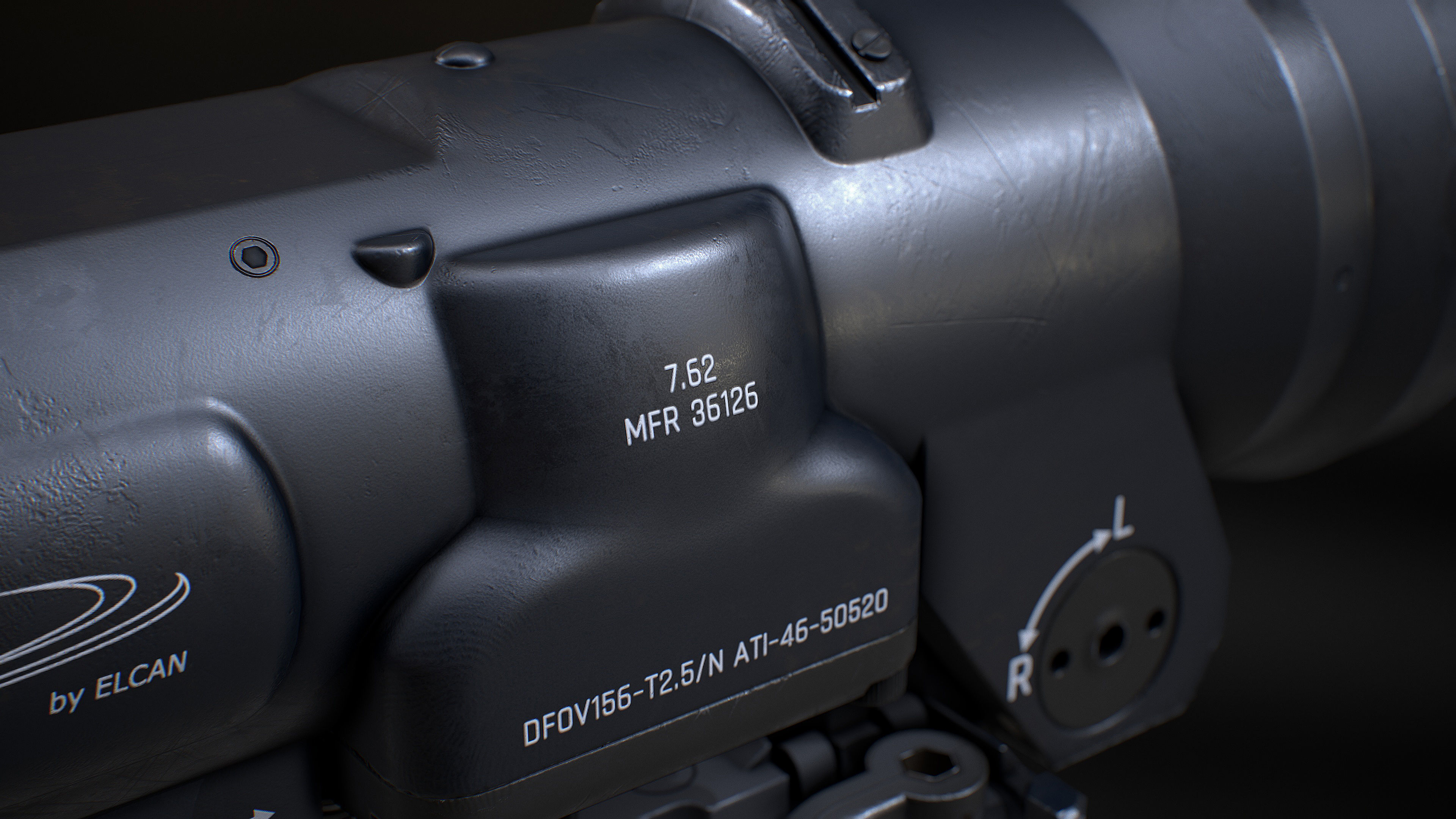 ELCAN SPECTERDR  6x Low-poly 3D model_21