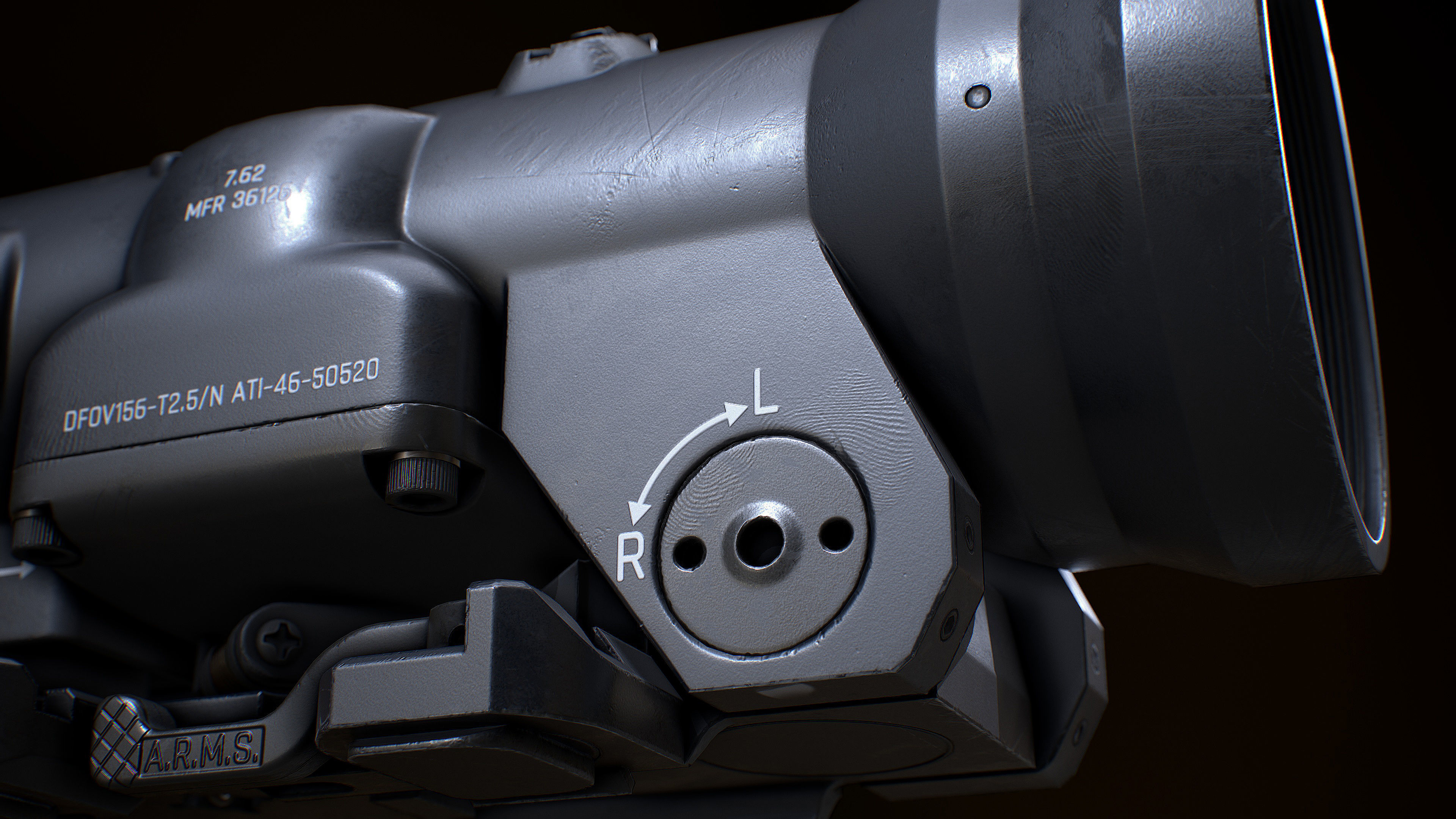 ELCAN SPECTERDR  6x Low-poly 3D model_23