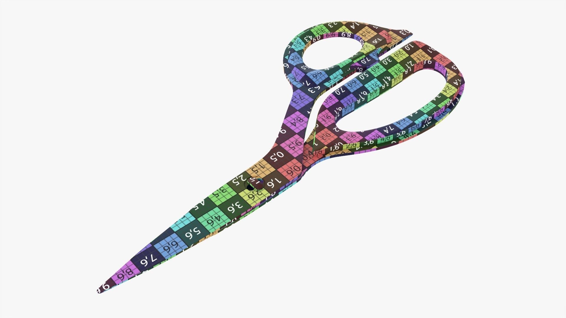 Kitchen scissors 01 3D model_9