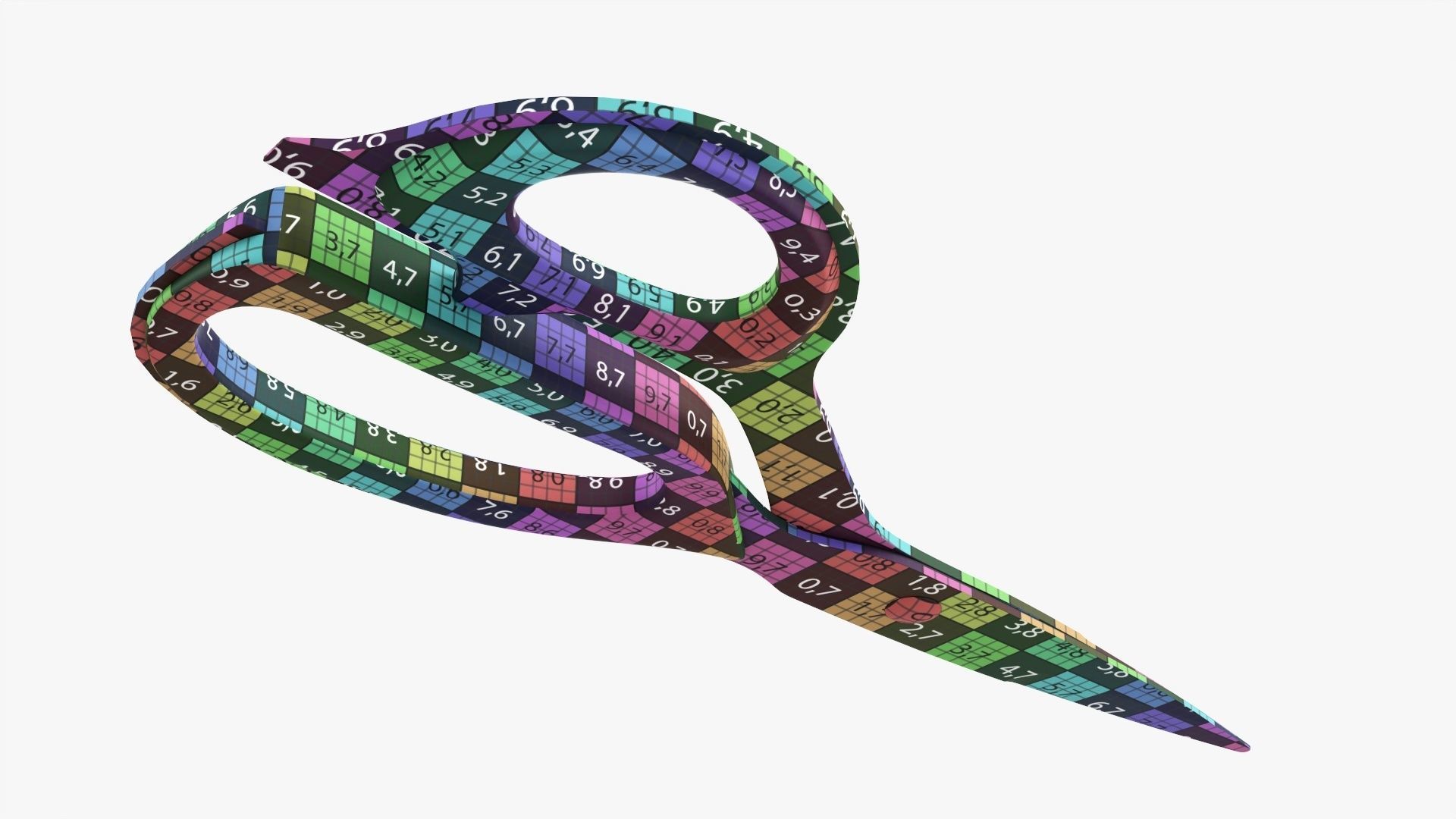 Kitchen scissors 01 3D model_11