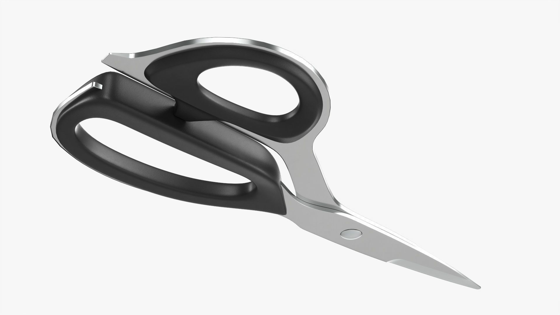 Kitchen scissors 01 3D model_2