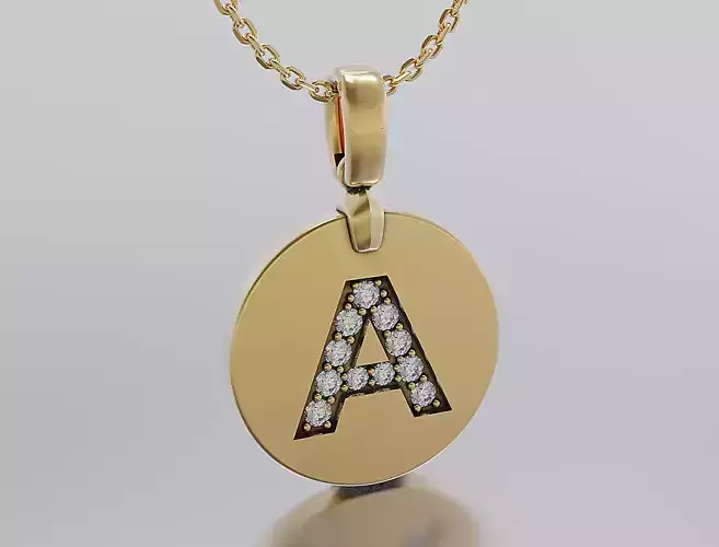 Letters Pendant Alphabets  3D print model
