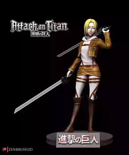 Annie Leonhart  Attack On Titan  3D print model