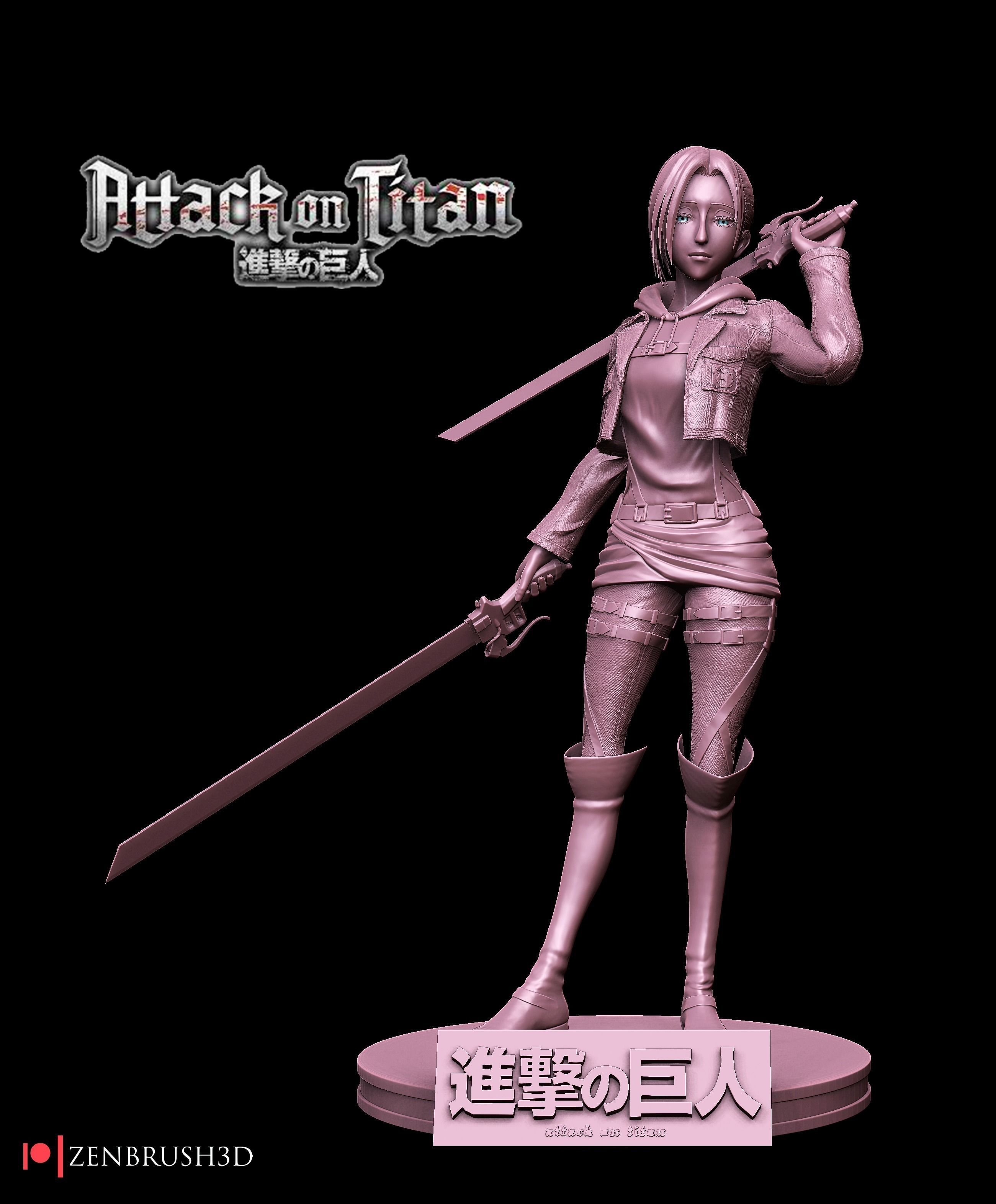Annie Leonhart Attack On Titan 3D print model_2