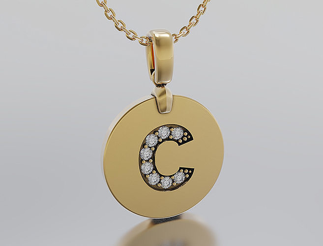 Letters Pendant Alphabets  3D print model