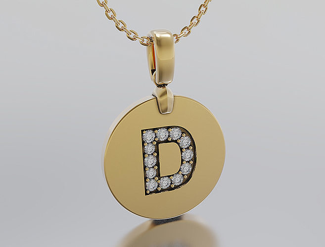 Letters Pendant Alphabets  3D print model