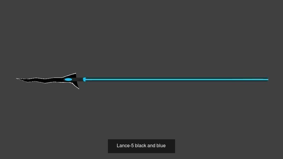 Lance pack black and blue 3D Model Collection_3